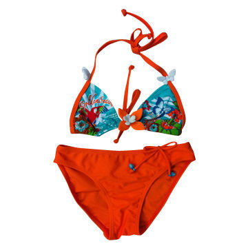 2014 New Stye Colorful Bikini for 2-8-year Old Girls