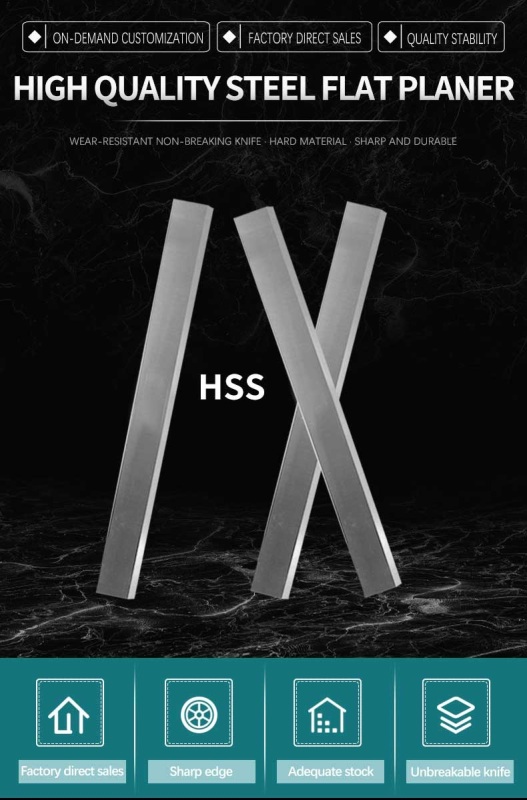 HSS Sharp Wear Resistant Planer Blade for Wood Planers