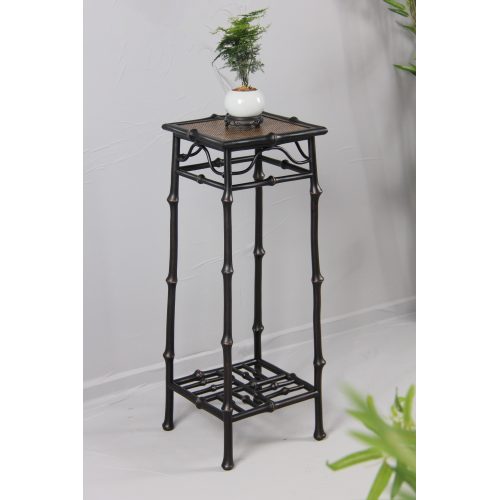 Supporto per piante in rattan alto in bambù Qiong stile Ming