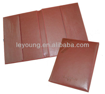 Hotel Supply PU Leather Bill Presenter for restaurant