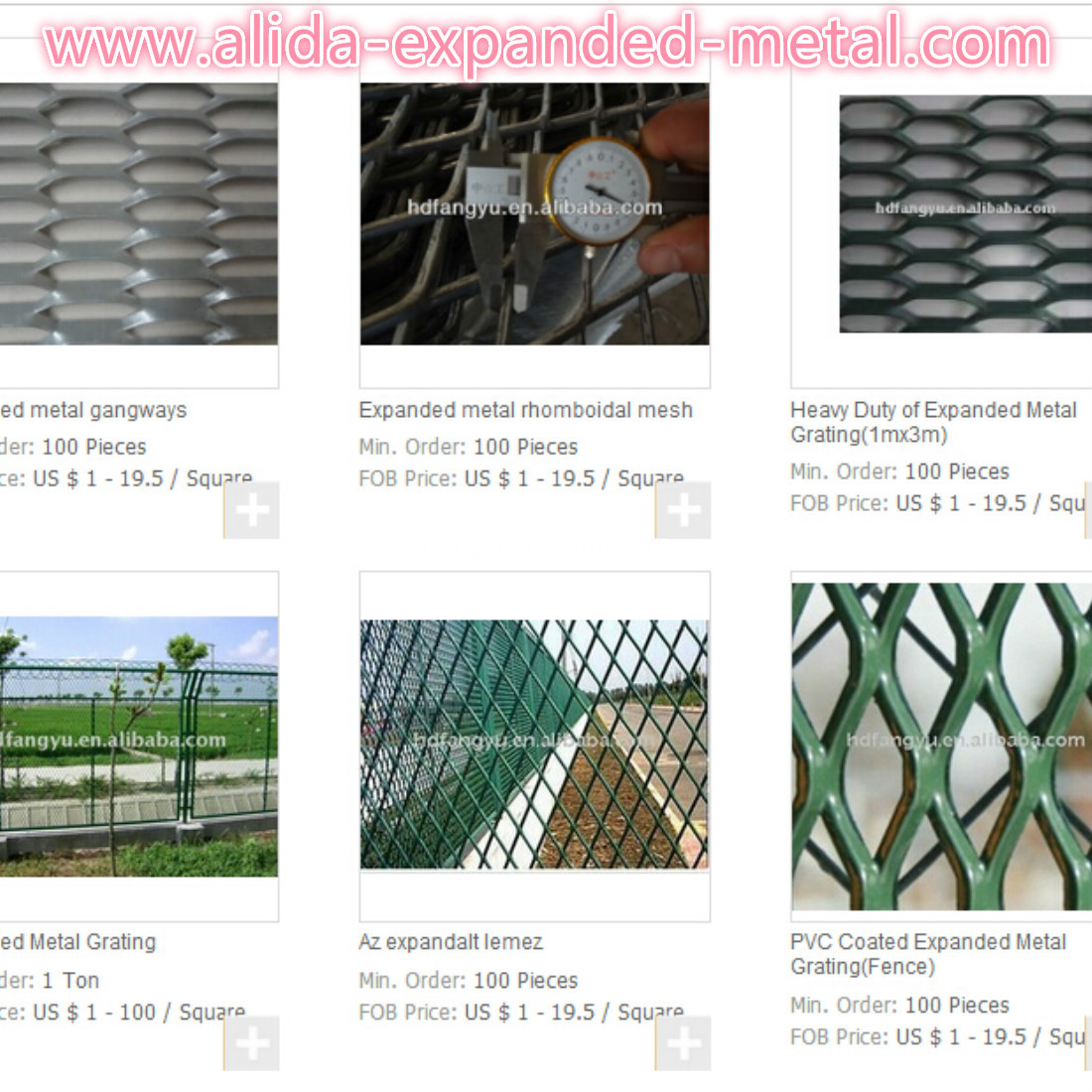 Expanded metal grating