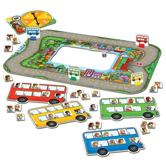 Bus stop children's puzzle math toys