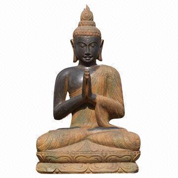 Praying Stone Indian Buddha Statue for Home