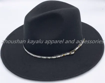 Black Ladies Felt Cap Finalize The Cap Polyester