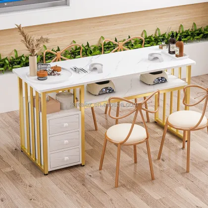 Nail Salon Tables with Vacuum