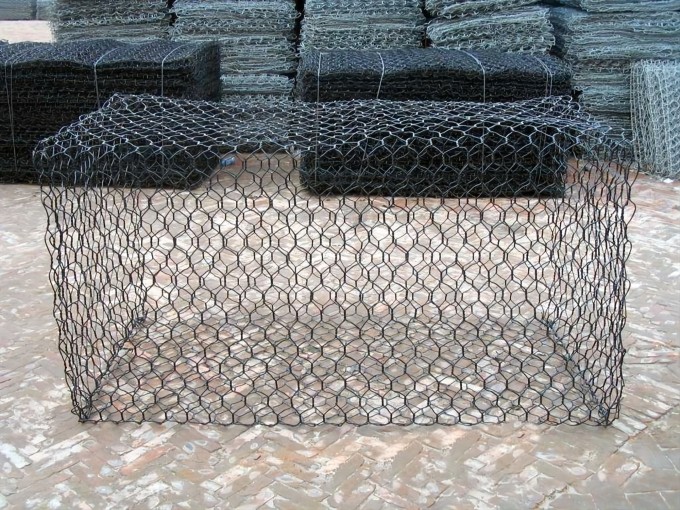 Caja de malla gabion recubierta de PVC