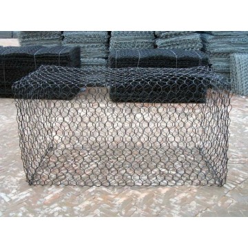 Scatola in mesh gabion rivestita in PVC