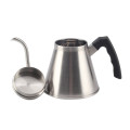 Silver plastic handle pour over coffee kettle