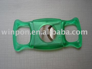 Green Plastic Cigar Cutter