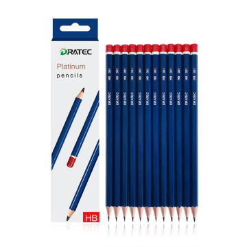 Custom Premium Dratec Wooden HB #2 Pencils for School and Office