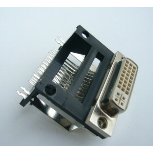 DVI 24 + 5 Female Angle DIP Type Frame Height