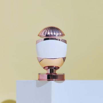 Custom Gold Oval Sunscreen and Hand Cream Bottle - 50ml Luxury Plastic Squeeze Bottle