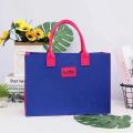 Bolsa de bolso de fieltro colorido personalizado