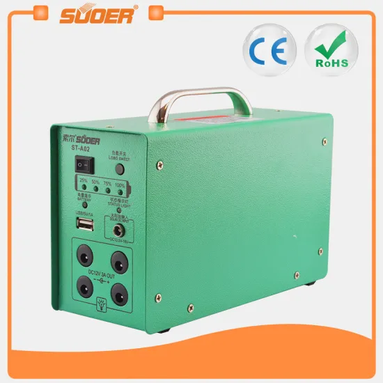 Suoer Portable 12V 7ah Home User Solar Power Supply with LED Light (ST-A02)
