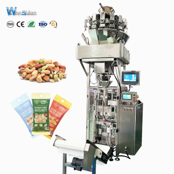 מכונת אריזה אוטומטית במהירות גבוהה לאגוזים מיובשים ופירות
