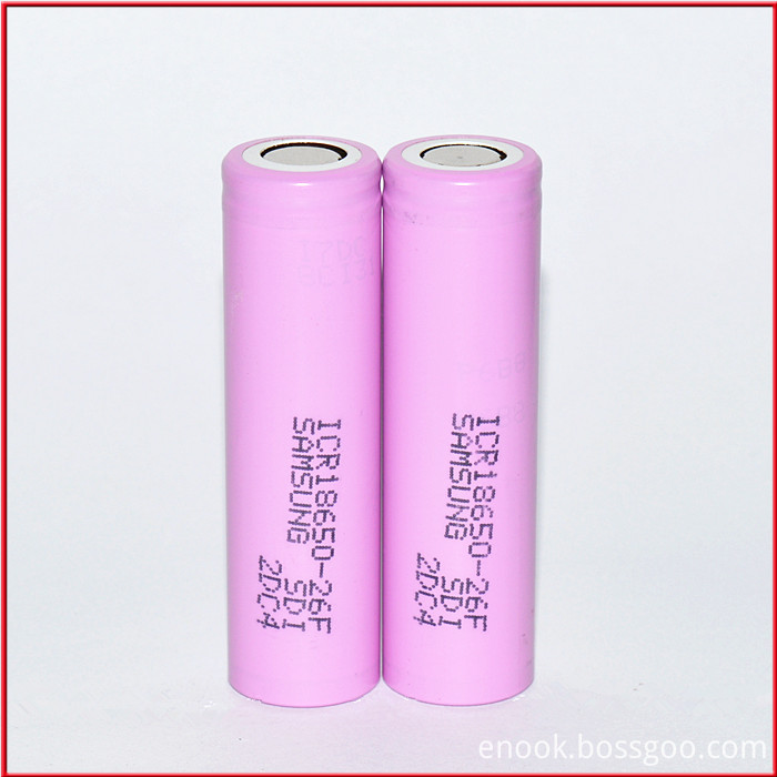 Samsung 26f 18650 3.7V 2600 mAh Rechargeable Battery Samsung 26f 18650 3.7V 2600 mAh Rechargeable Battery