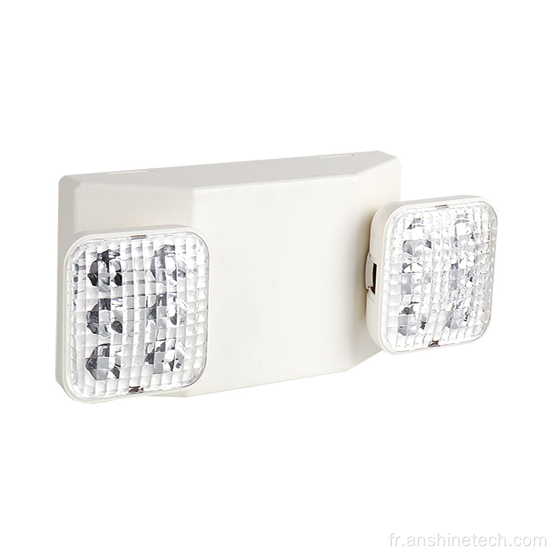 Lumière de secours à double tête