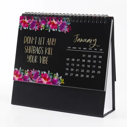Personalized Desk Calendar Table Calendar Standing Calendar