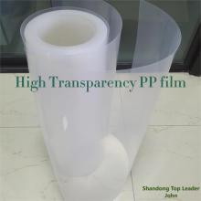 Food grade high transparency PP film