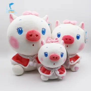 ICTI audited factory plush stuffed pig toy soft pink pig