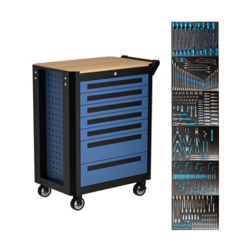 Affordable Garage Tool Cabinet with 7 Drawers: A Comprehensive Tool Trolley, Rolling Cart Set, and Metal Cabinet Solution