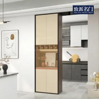 Cabinet door kitchen sliding door shared