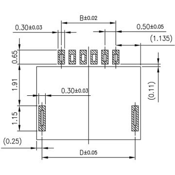 0,5 Pitch H1.0 Connecteur FPC FPC