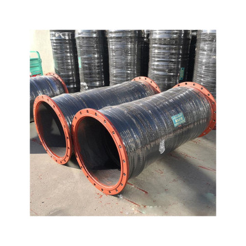 Large Diameter Flange Wear-Resistant Rubber Suction and Drainage Hose with Steel Wire Skeleton for Flood Control and Drainage