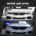 HCMOTIONZ High Quality Car Front Lamps Angel eye version 2018-2020 DRL LED Headlights For BMW G30 G38