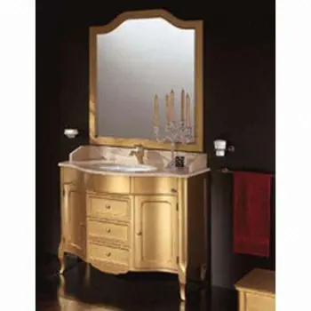 Antique Bathroom Furniture with 1,110 x 617 x 900mm Wooden Cabinet and Sink Faucets