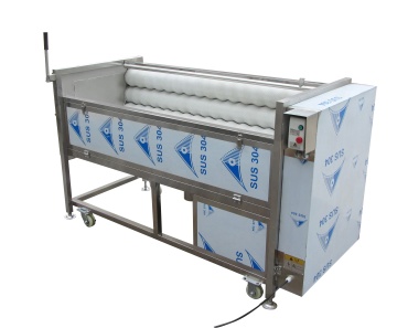 Drum cleaning brush potato cleaning and peeling machine