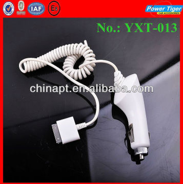 Car Cigarette Power Charger with Cable For Ipad2/Ipad/4S/4G