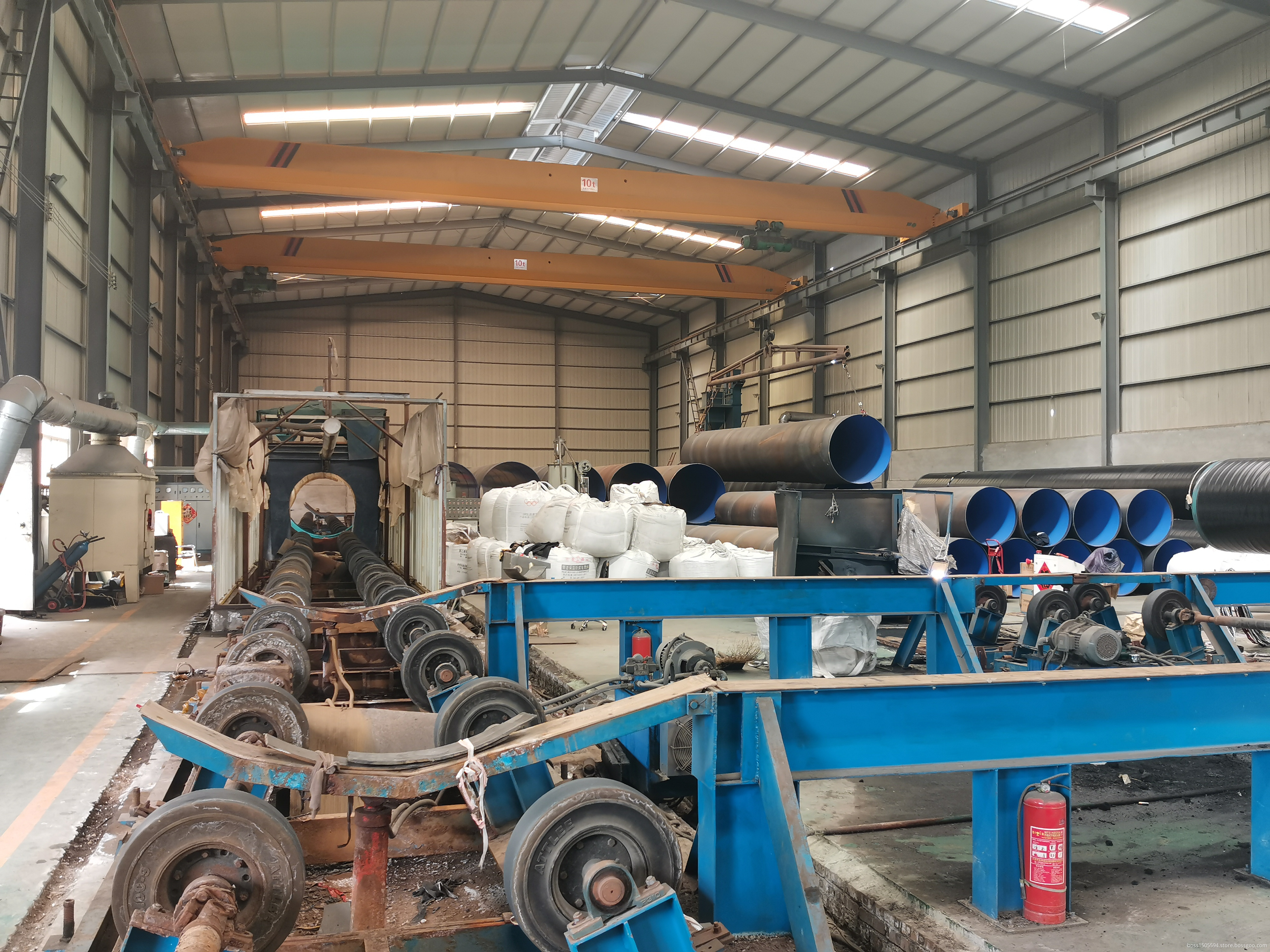 Spiral welded pipe