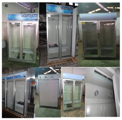 commercial glass door showcase cold drink freezer LD-1000M2/W