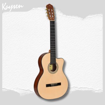 Guitarra clásica K-CG1TC cutaway colorida Slim Body