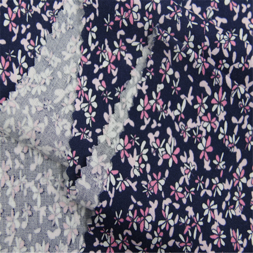 Small Floral Dress With Rayon Plain Cloth