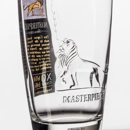 Embossing Lion 750ml Gin Liqueur Glass Spirit Bottle Liquor