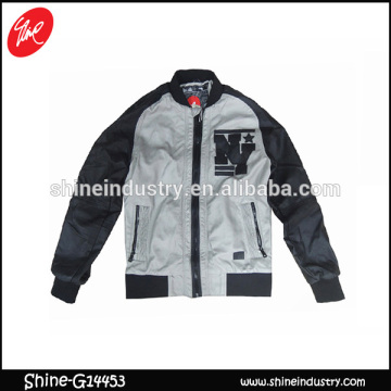 mens write and black baseball jacket