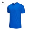 Απλό ανοιχτό μπλε πολυεστέρα γυμναστήριο άνθρωπος tshirt χονδρική