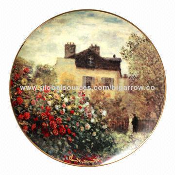 Decorative Painting Hanging Plate, Made of Porcelain Material