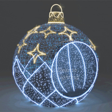 屋外で使用するための巨大なLEDクリスマスボールの装飾