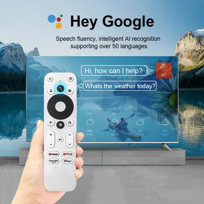 Google TV Compatible New Voice Remote Controls for H96 Max HAKOPRO, MECOOL, and SKYWORTH