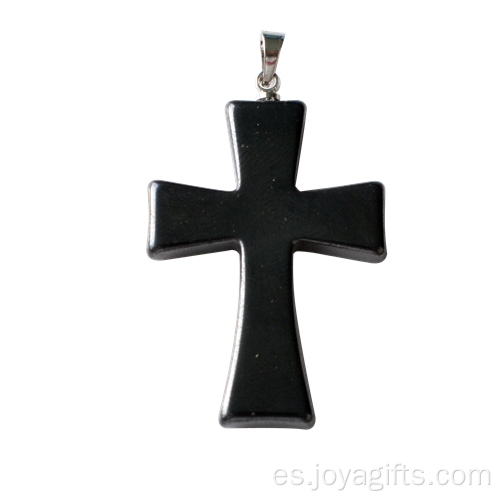 Cruz de Hematites broche colgante collar magnético