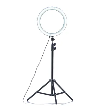 Professional LED Ringlight with Filter Mirror Tripod Stand for Photography