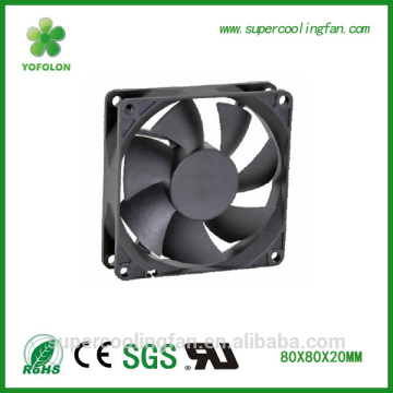 80x80x20mm YOFOLON DC8020S12H 12V high rpm flow DC Cooling Fan