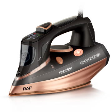 Ceramic Soleplate Electric Steam Iron with 2200W Power and Vertical Steaming