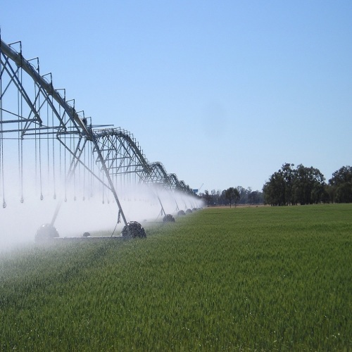 A spray irrigation machine with specific anti fouling agents, high tensile strength, and safety assurance Aquaspin