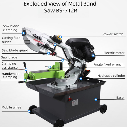 Sega a nastro per metallo modello BS-712R