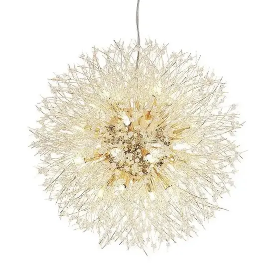 Modern Nordic K9 Crystal Dandelion LED Pendant Light - Chrome Branches Cheap Chandelier