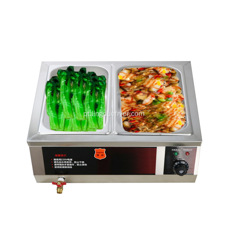 Equipamento de catering XTC2 restaurante de aço inoxidável Bain Marie para aquecer os alimentos Alimentos mais quentes com GN Pans